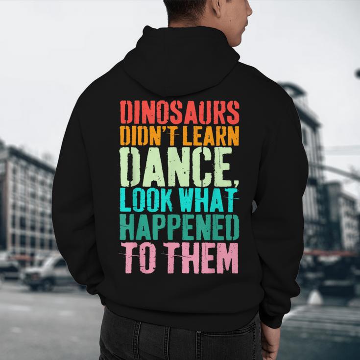 Vintage Dinosaurs Didn't Learn Dance Dance Teacher Men's Hoodie Back Print, novelty gifts, funny gifts Vintage Dinosaurs Didn't Learn Dance Dance Teacher Men's Hoodie Back Print, novelty gifts, funny gifts