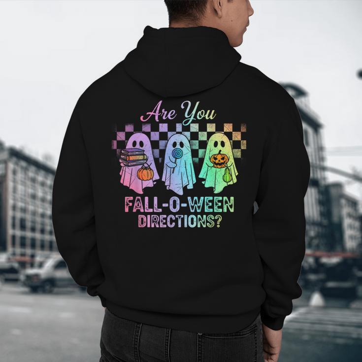 Vintage Are You Fall O Ween Directions Teacher Halloween Men's Hoodie Back Print, novelty gifts, funny gifts