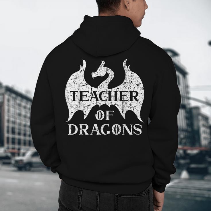 Vintage Teacher Of Dragons Quotes Teacher Student Men's Hoodie Back Print, novelty gifts, funny gifts Vintage Teacher Of Dragons Quotes Teacher Student Men's Hoodie Back Print, novelty gifts, funny gifts