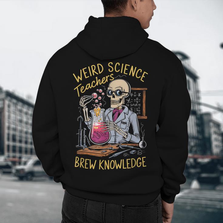Weird Science Skeleton Halloween Teachers Brew Knowledge Men's Hoodie Back Print, novelty gifts, funny gifts Weird Science Skeleton Halloween Teachers Brew Knowledge Men's Hoodie Back Print, novelty gifts, funny gifts