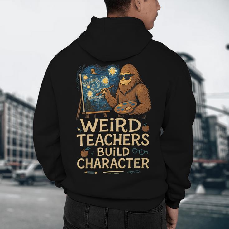 Weird Teachers Build Character Van Bigfoot Art Men's Hoodie Back Print, novelty gifts, funny gifts Weird Teachers Build Character Van Bigfoot Art Men's Hoodie Back Print, novelty gifts, funny gifts