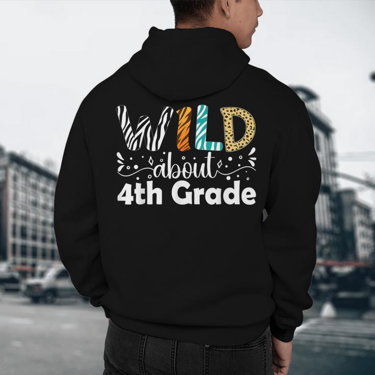 Wild About 4th Grade First Day Of School Teacher Student Men's Hoodie Back Print, novelty gifts, funny gifts Wild About 4th Grade First Day Of School Teacher Student Men's Hoodie Back Print, novelty gifts, funny gifts