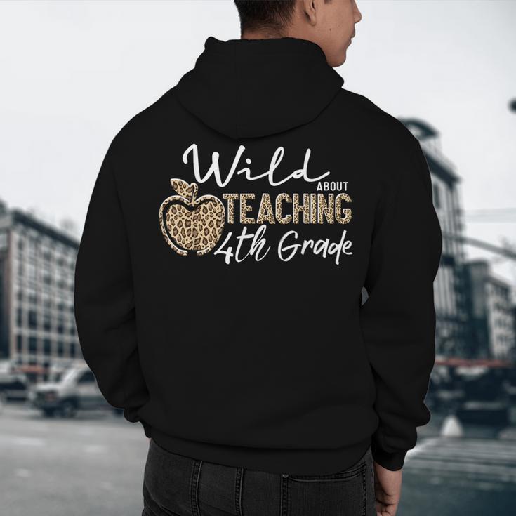 Wild About Teaching School Crew 4th Grade Teacher Squad Men's Hoodie Back Print, novelty gifts, funny gifts Wild About Teaching School Crew 4th Grade Teacher Squad Men's Hoodie Back Print, novelty gifts, funny gifts