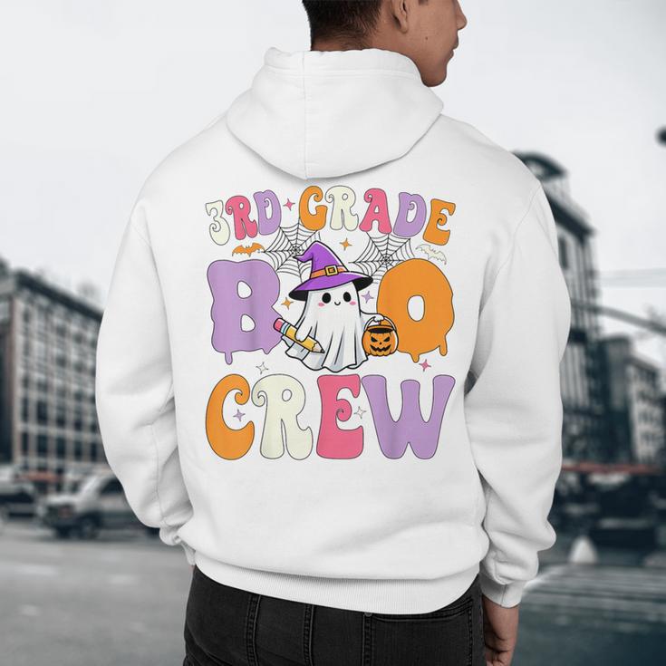 3rd Grade Boo Crew Spooky Third Grade Halloween Teacher Men's Hoodie Back Print, novelty gifts, funny gifts
