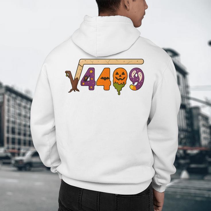 67 Meme Math Teacher 6 7 Halloween Square Root 4489 Men's Hoodie Back Print, novelty gifts, funny gifts
