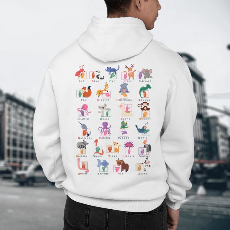 American Sign Language For Teachers ASL Alphabet Men's Hoodie Back Print, novelty gifts, funny gifts American Sign Language For Teachers ASL Alphabet Men's Hoodie Back Print, novelty gifts, funny gifts