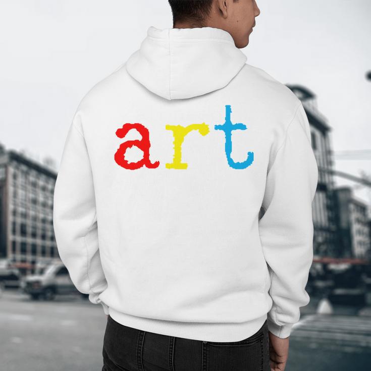 Art Teacher Artists Men's Hoodie Back Print, novelty gifts, funny gifts