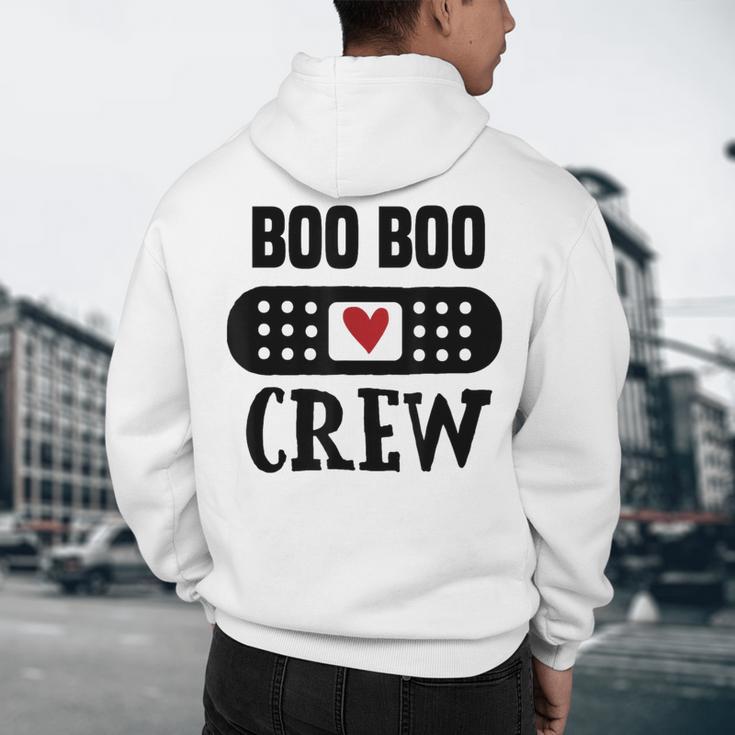 Boo Boo Crew First Aid School Nurse Day Care Teacher Men's Hoodie Back Print, novelty gifts, funny gifts