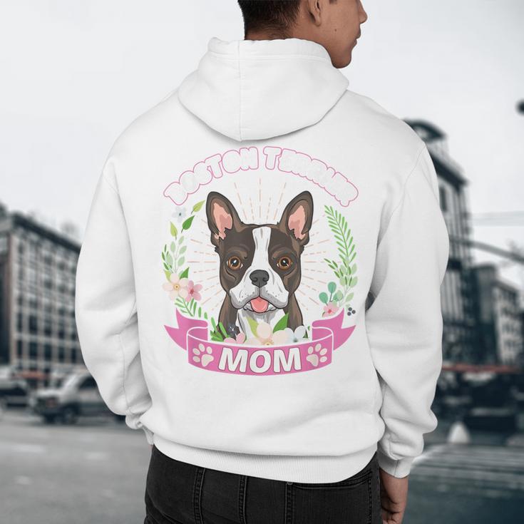Boston Terrier Mom Mother's Day Men's Hoodie Back Print, novelty gifts, funny gifts