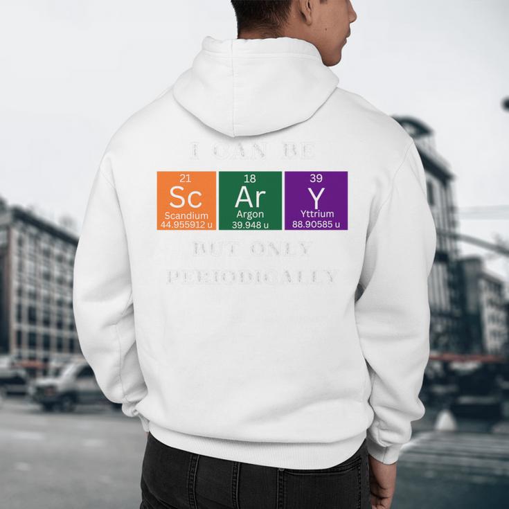 Chemisty Science Teacher Periodic Table Halloween Men's Hoodie Back Print, novelty gifts, funny gifts