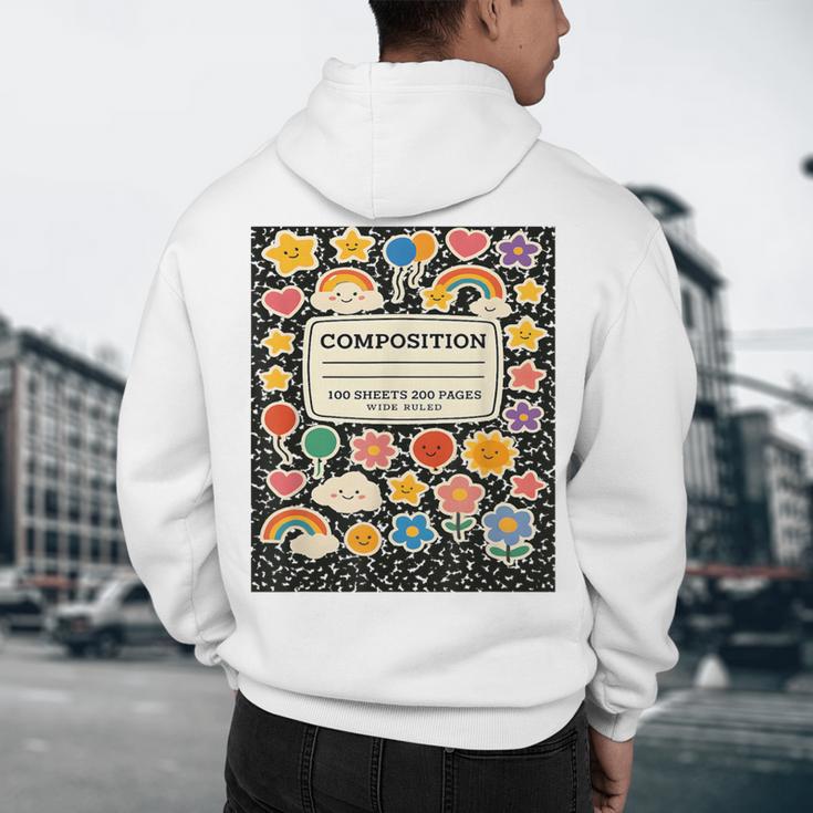 Composition Notebook Costume Teacher Matching Halloween Book Men's Hoodie Back Print, novelty gifts, funny gifts Composition Notebook Costume Teacher Matching Halloween Book Men's Hoodie Back Print, novelty gifts, funny gifts