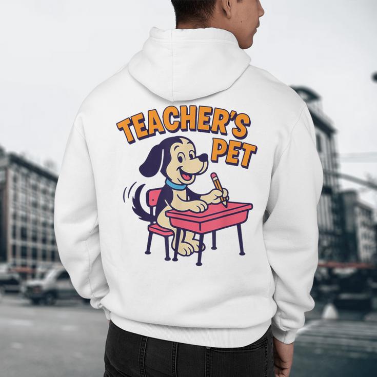 Cute Elementary School Student Dog Teacher's Pet Men's Hoodie Back Print, novelty gifts, funny gifts Cute Elementary School Student Dog Teacher's Pet Men's Hoodie Back Print, novelty gifts, funny gifts