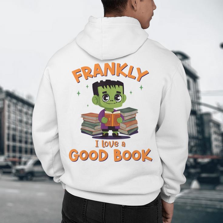 Cute Halloween Teacher Librarian Frankenstein Reading Books Men's Hoodie Back Print, novelty gifts, funny gifts Cute Halloween Teacher Librarian Frankenstein Reading Books Men's Hoodie Back Print, novelty gifts, funny gifts