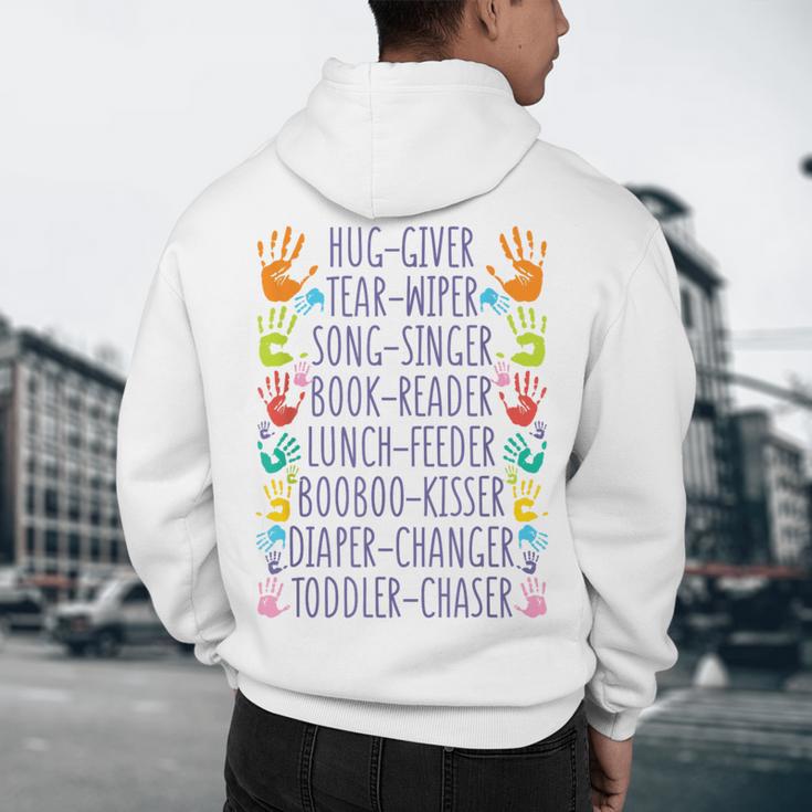 Daycare Provider Daycare Teacher Childcare Provider Men's Hoodie Back Print, novelty gifts, funny gifts Daycare Provider Daycare Teacher Childcare Provider Men's Hoodie Back Print, novelty gifts, funny gifts