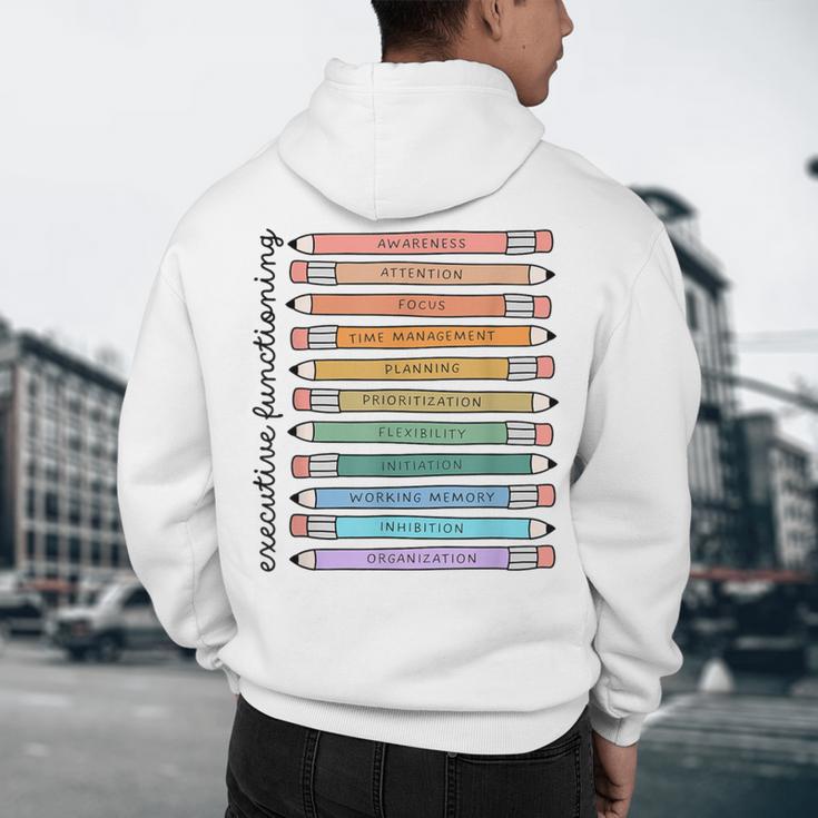 Executive Functioning Skills Back To School Sped Teacher SLP Men's Hoodie Back Print, novelty gifts, funny gifts Executive Functioning Skills Back To School Sped Teacher SLP Men's Hoodie Back Print, novelty gifts, funny gifts