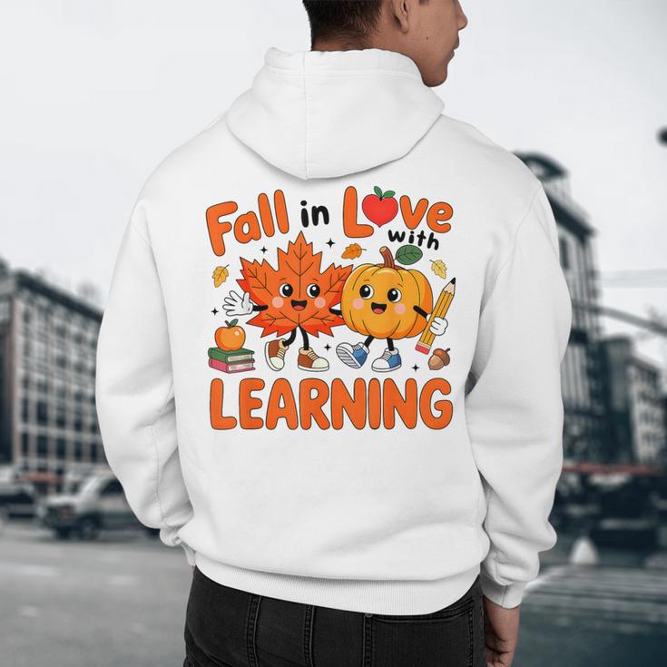 Fall In Love With Learning Thanksgiving Teacher Student Kids Men's Hoodie Back Print, novelty gifts, funny gifts Fall In Love With Learning Thanksgiving Teacher Student Kids Men's Hoodie Back Print, novelty gifts, funny gifts