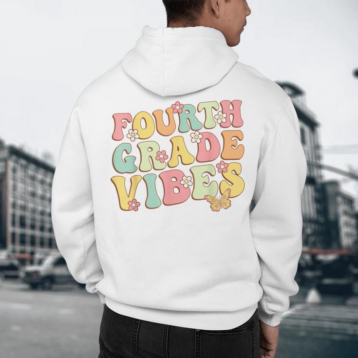 Fourth Grade Vibes Hello Team 4th Grade Teacher Kids Retro Men's Hoodie Back Print, novelty gifts, funny gifts Fourth Grade Vibes Hello Team 4th Grade Teacher Kids Retro Men's Hoodie Back Print, novelty gifts, funny gifts