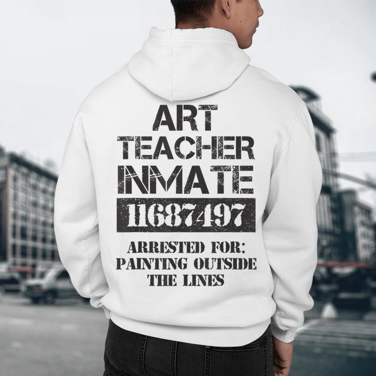Halloween Art Teacher Prisoner Costume Men's Hoodie Back Print, novelty gifts, funny gifts Halloween Art Teacher Prisoner Costume Men's Hoodie Back Print, novelty gifts, funny gifts