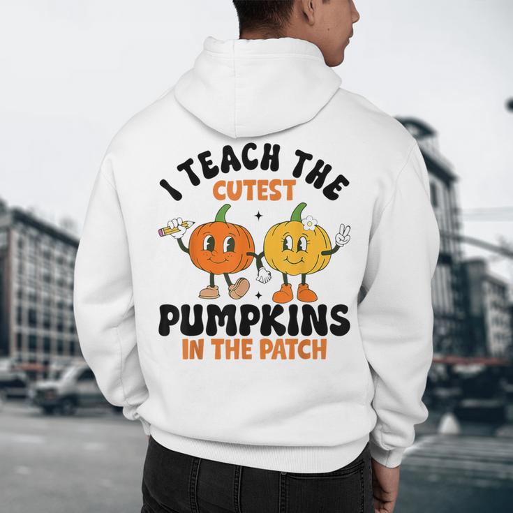 Halloween Teacher I Teach The Cutest Pumpkins In The Patch Men's Hoodie Back Print, novelty gifts, funny gifts Halloween Teacher I Teach The Cutest Pumpkins In The Patch Men's Hoodie Back Print, novelty gifts, funny gifts