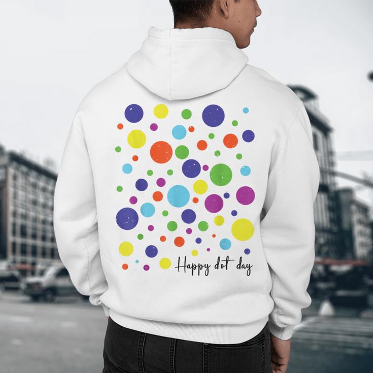 Happy Dot Day 2025 Polka Dot Boys Girls Kids Teacher Dot Day Men's Hoodie Back Print, novelty gifts, funny gifts Happy Dot Day 2025 Polka Dot Boys Girls Kids Teacher Dot Day Men's Hoodie Back Print, novelty gifts, funny gifts