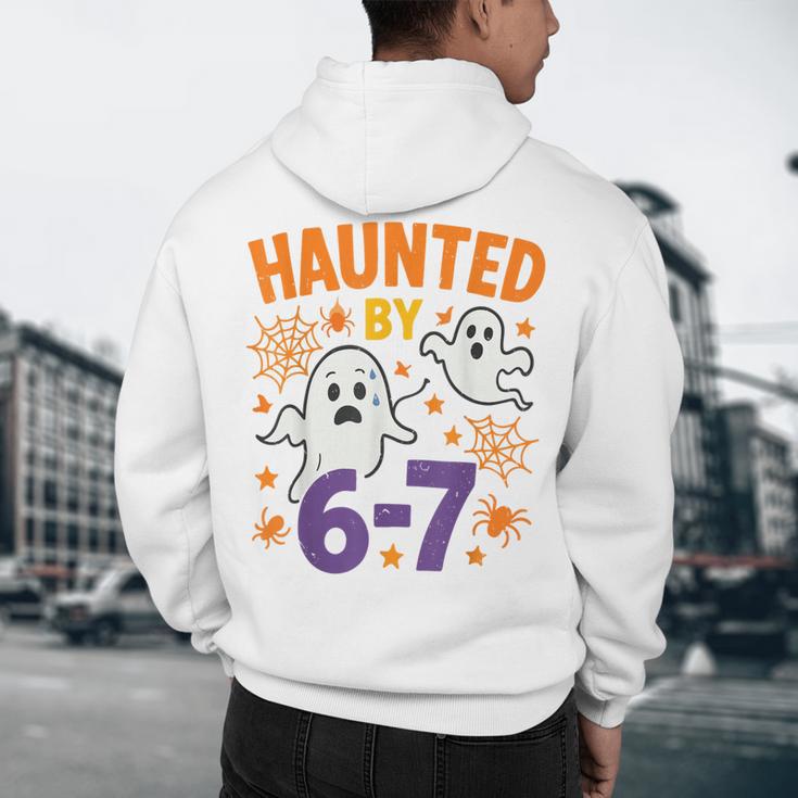 Haunted 67 Ghost Math Teacher Halloween Costume Math Pun Men's Hoodie Back Print, novelty gifts, funny gifts Haunted 67 Ghost Math Teacher Halloween Costume Math Pun Men's Hoodie Back Print, novelty gifts, funny gifts
