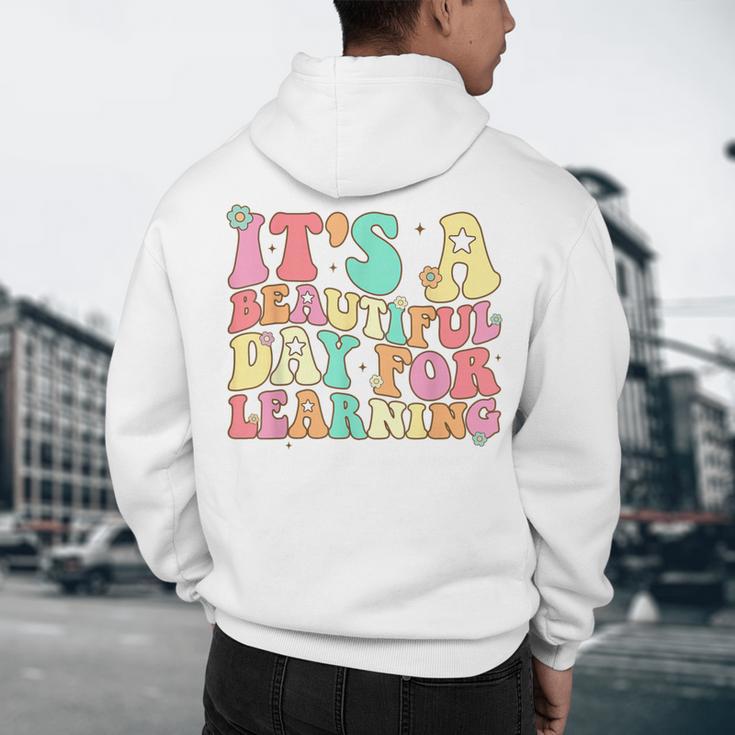It's Beautiful Day For Learning Retro Teacher Students Women Men's Hoodie Back Print, novelty gifts, funny gifts It's Beautiful Day For Learning Retro Teacher Students Women Men's Hoodie Back Print, novelty gifts, funny gifts