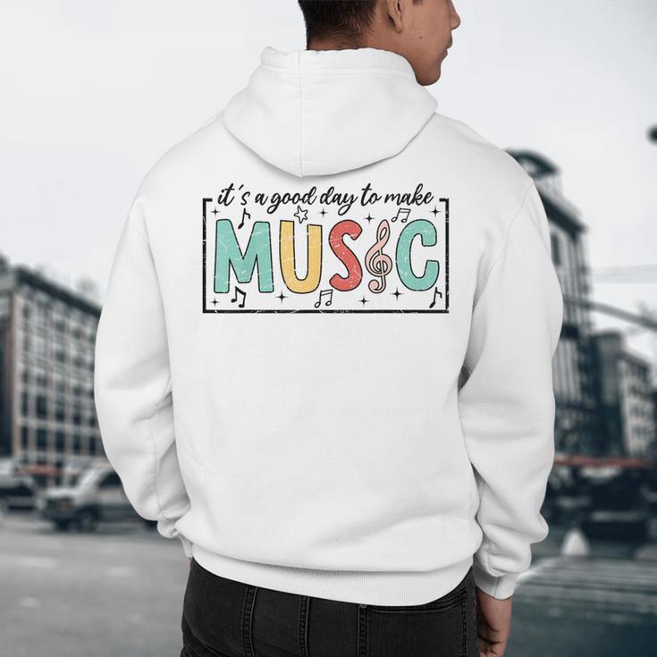 It's A Good Day To Make Music Musician Music Teacher Men's Hoodie Back Print, novelty gifts, funny gifts It's A Good Day To Make Music Musician Music Teacher Men's Hoodie Back Print, novelty gifts, funny gifts