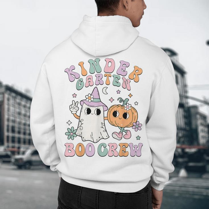Kindergarten Boo Crew Halloween Floral Ghost Kinder Teacher Men's Hoodie Back Print, novelty gifts, funny gifts Kindergarten Boo Crew Halloween Floral Ghost Kinder Teacher Men's Hoodie Back Print, novelty gifts, funny gifts