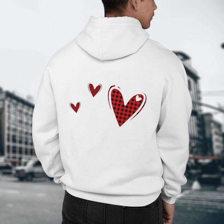 Kindergarten Has My Heart Buffalo Print Teacher Valentine Men's Hoodie Back Print, novelty gifts, funny gifts Kindergarten Has My Heart Buffalo Print Teacher Valentine Men's Hoodie Back Print, novelty gifts, funny gifts