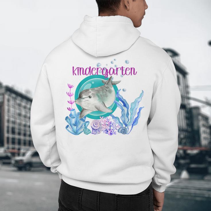Kindergarten Teacher Dolphin Ocean Life Teaching Team Spirit Men's Hoodie Back Print, novelty gifts, funny gifts Kindergarten Teacher Dolphin Ocean Life Teaching Team Spirit Men's Hoodie Back Print, novelty gifts, funny gifts