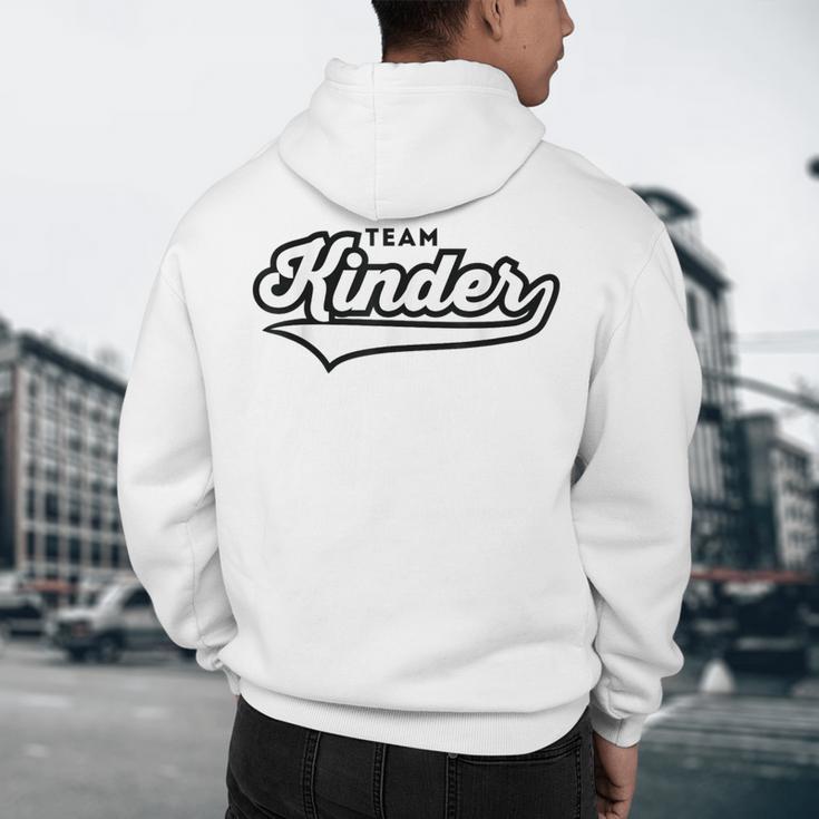 Kindergarten TEAM School Teacher Kinder Baseball-Style Shirt Men's Hoodie Back Print, novelty gifts, funny gifts Kindergarten TEAM School Teacher Kinder Baseball-Style Shirt Men's Hoodie Back Print, novelty gifts, funny gifts