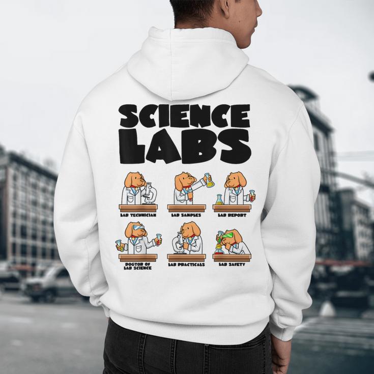 Labrador Retriever Science Labs Dog Lover Teacher Men's Hoodie Back Print, novelty gifts, funny gifts