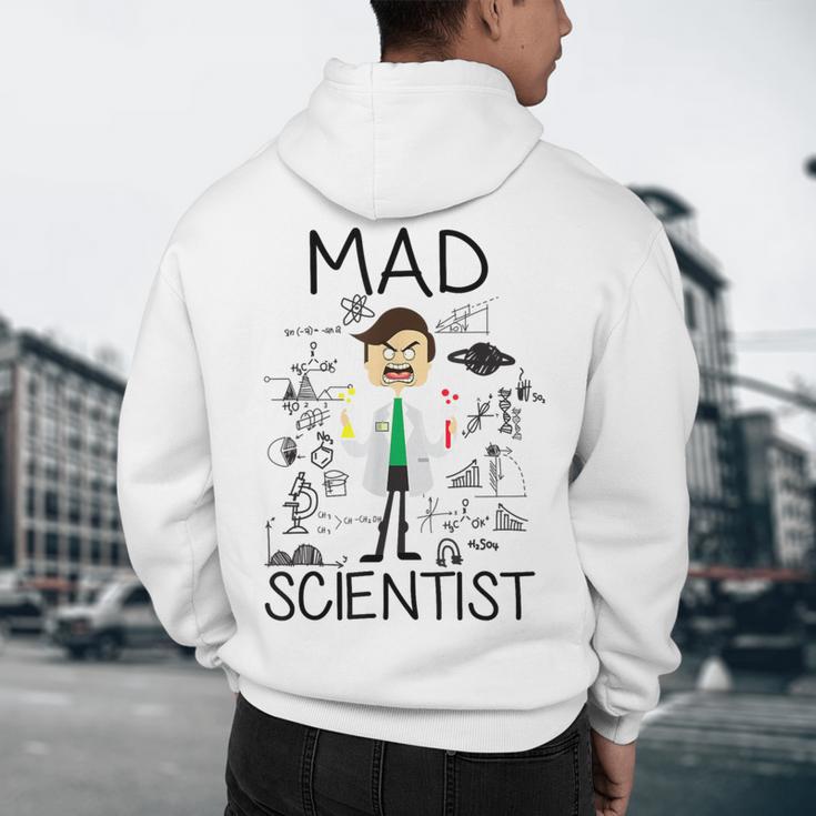 Mad Scientist Shirt Kids Boys Youth Science Teacher Men's Hoodie Back Print, novelty gifts, funny gifts