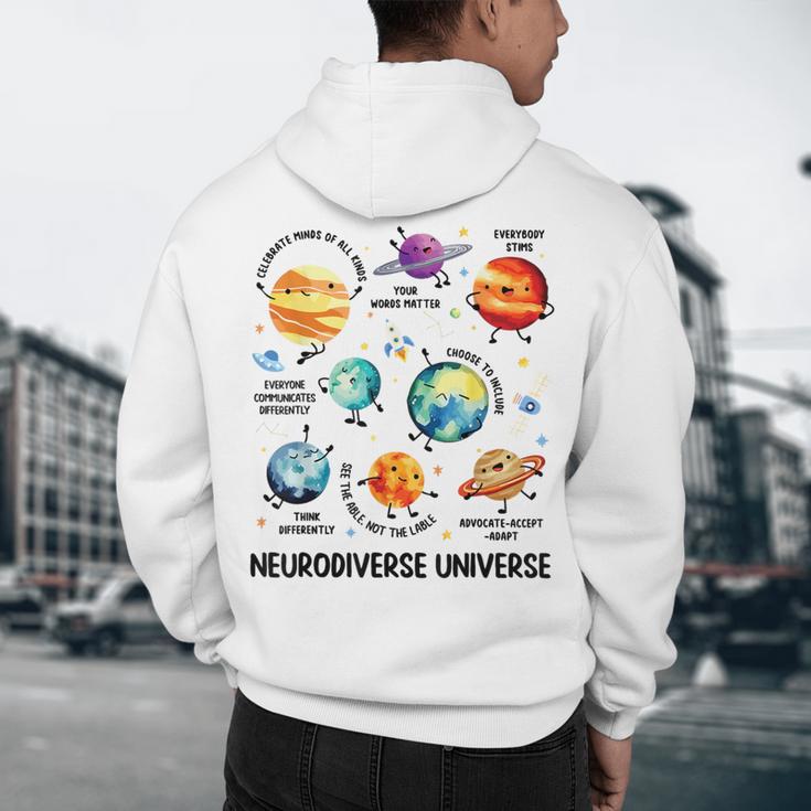 Neurodiverse Universe Space Planet Special Education Teacher Men's Hoodie Back Print, novelty gifts, funny gifts Neurodiverse Universe Space Planet Special Education Teacher Men's Hoodie Back Print, novelty gifts, funny gifts