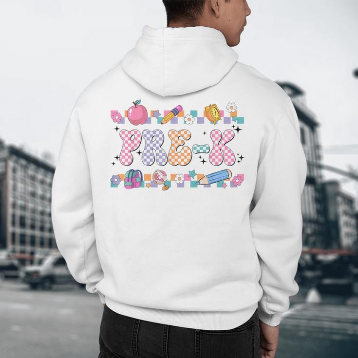 Pre-K Back To School Teachers Kids 1st Day Of School Men's Hoodie Back Print, novelty gifts, funny gifts Pre-K Back To School Teachers Kids 1st Day Of School Men's Hoodie Back Print, novelty gifts, funny gifts