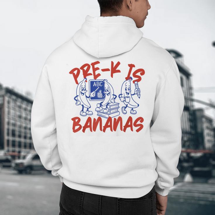 Pre-K Is Bananas Teacher Back To School Chaos Coordinator Men's Hoodie Back Print, novelty gifts, funny gifts Pre-K Is Bananas Teacher Back To School Chaos Coordinator Men's Hoodie Back Print, novelty gifts, funny gifts