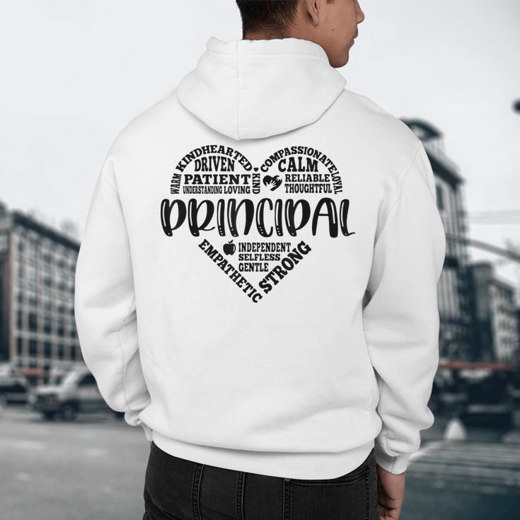 Principal Heart Life School Principal Teacher Appreciation Men's Hoodie Back Print, novelty gifts, funny gifts Principal Heart Life School Principal Teacher Appreciation Men's Hoodie Back Print, novelty gifts, funny gifts