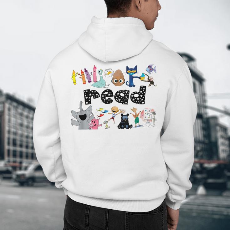 Read Children's Books Teacher Men's Hoodie Back Print, novelty gifts, funny gifts