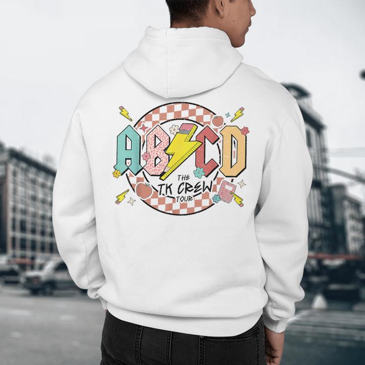 Retro ABCD Transitional Kindergarten Teacher Tour TK Teacher Men's Hoodie Back Print, novelty gifts, funny gifts Retro ABCD Transitional Kindergarten Teacher Tour TK Teacher Men's Hoodie Back Print, novelty gifts, funny gifts