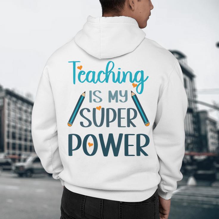 Retro Groovy Teaching Is My Super Power Teacher's Present Men Women Men's Hoodie Back Print, novelty gifts, funny gifts Retro Groovy Teaching Is My Super Power Teacher's Present Men Women Men's Hoodie Back Print, novelty gifts, funny gifts