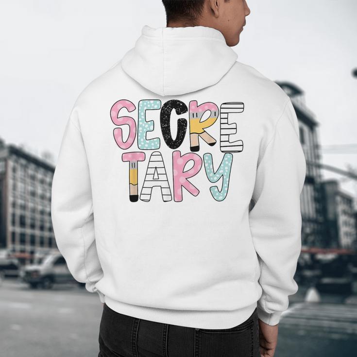 Retro Secretary Back To School Teacher Appreciation Men's Hoodie Back Print, novelty gifts, funny gifts Retro Secretary Back To School Teacher Appreciation Men's Hoodie Back Print, novelty gifts, funny gifts