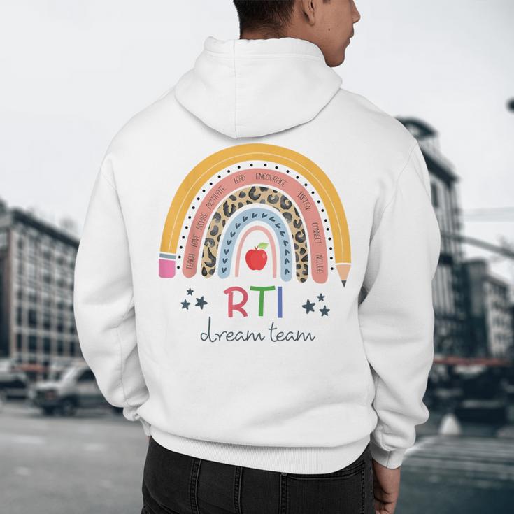 RTI Team RTI Teacher Rti Response To Intervention Teac Men's Hoodie Back Print, novelty gifts, funny gifts