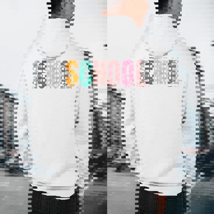 School Psychologist Rainbow Psychology Teacher Men&#x27;s Hoodie Back Print, novelty gifts, funny gifts