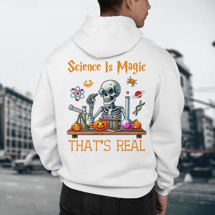 Science Is Magic Halloween Skeleton Students Teacher Men's Hoodie Back Print, novelty gifts, funny gifts Science Is Magic Halloween Skeleton Students Teacher Men's Hoodie Back Print, novelty gifts, funny gifts