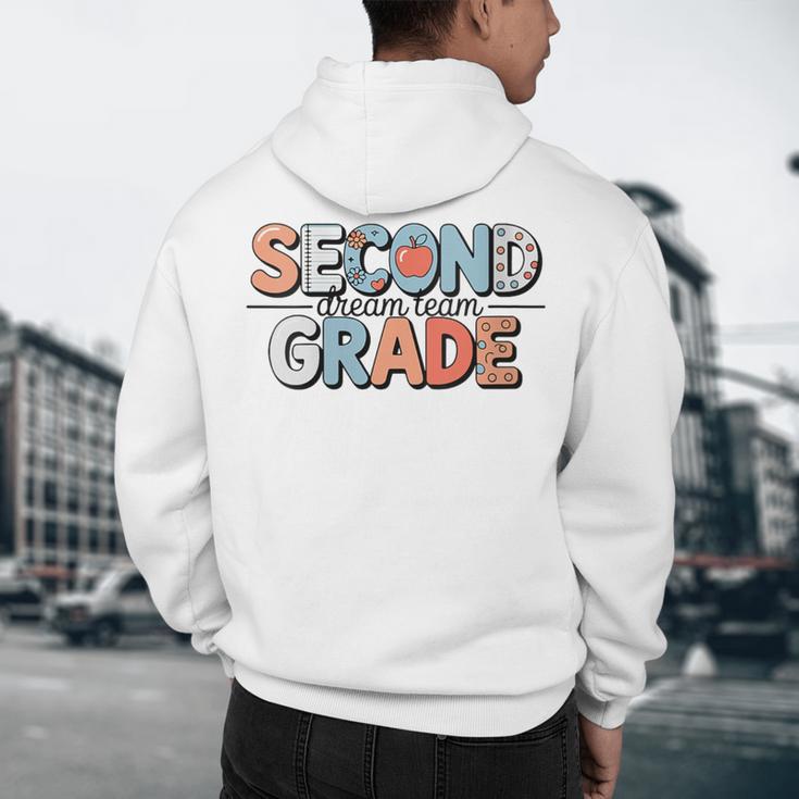 Second Grade Dream Team Back To School 2nd Grade Teacher Men's Hoodie Back Print, novelty gifts, funny gifts Second Grade Dream Team Back To School 2nd Grade Teacher Men's Hoodie Back Print, novelty gifts, funny gifts