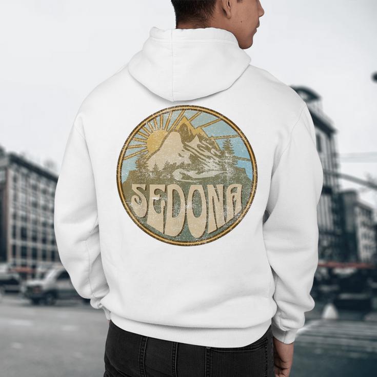 Sedona Arizona Nature Mountains Hiking Outdoors Men's Hoodie Back Print, novelty gifts, funny gifts