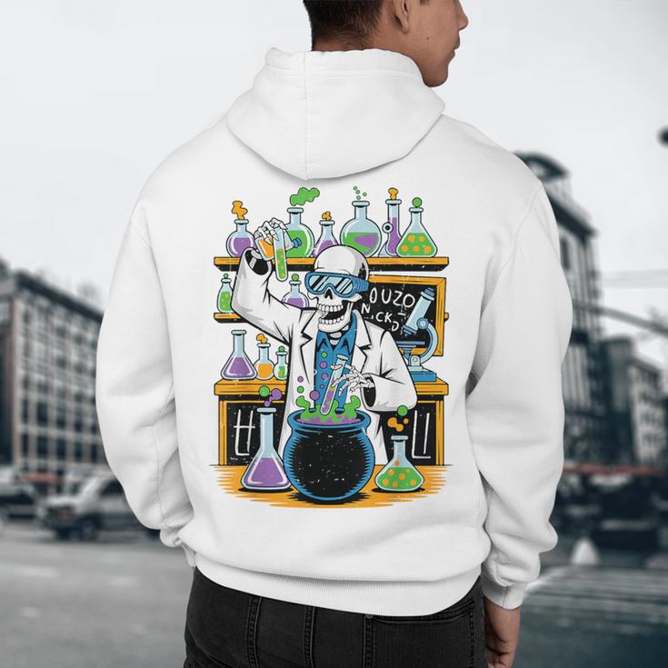 Skeleton Mad Scientist Halloween Costume Science Teacher Men's Hoodie Back Print, novelty gifts, funny gifts Skeleton Mad Scientist Halloween Costume Science Teacher Men's Hoodie Back Print, novelty gifts, funny gifts