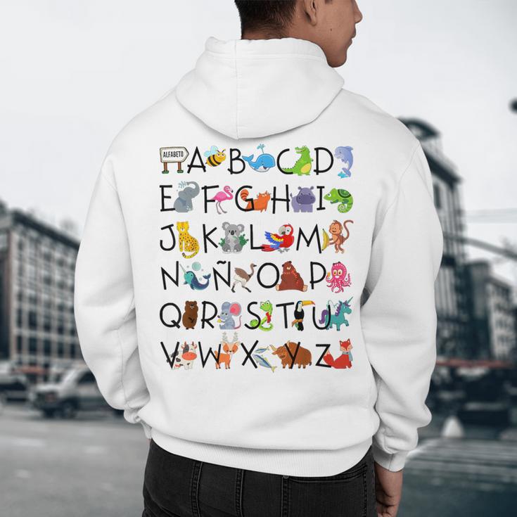 SPANISH ALPHABET MAESTRA SPANISH TEACHER Men's Hoodie Back Print, novelty gifts, funny gifts SPANISH ALPHABET MAESTRA SPANISH TEACHER Men's Hoodie Back Print, novelty gifts, funny gifts