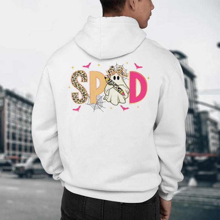 Sped Teacher Halloween Ghost Special Education Preppy Fall Men's Hoodie Back Print, novelty gifts, funny gifts Sped Teacher Halloween Ghost Special Education Preppy Fall Men's Hoodie Back Print, novelty gifts, funny gifts