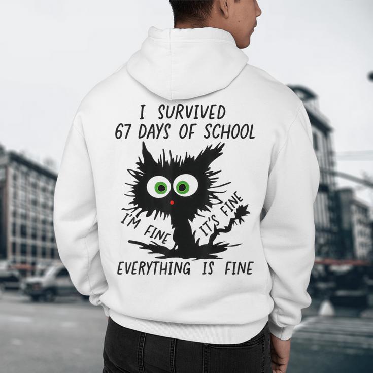 I Survived 67 Days Of School Teachers Students Humor Men's Hoodie Back Print, novelty gifts, funny gifts I Survived 67 Days Of School Teachers Students Humor Men's Hoodie Back Print, novelty gifts, funny gifts